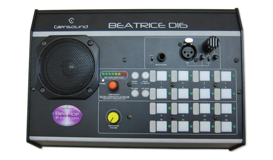 Glensound Beatrice D16/5F | Sixteen Channel Desktop Intercom