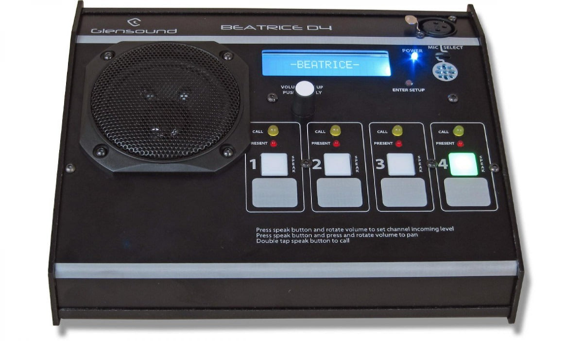 Glensound Beatrice D4 | 4 Channel Network Audio Intercom Desktop