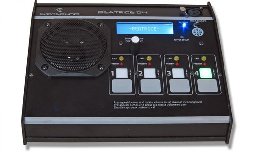 Glensound Beatrice D4 | 4 Channel Network Audio Intercom Desktop