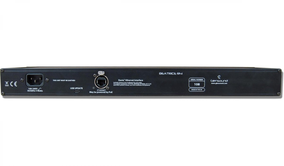 Glensound Beatrice R4 | 4 Channel Network Audio Rackmount Intercom