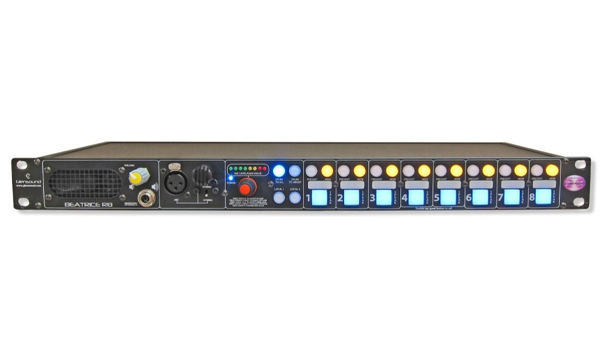 Glensound Beatrice R8 | 8 Channel Network Audio Rackmount Intercom