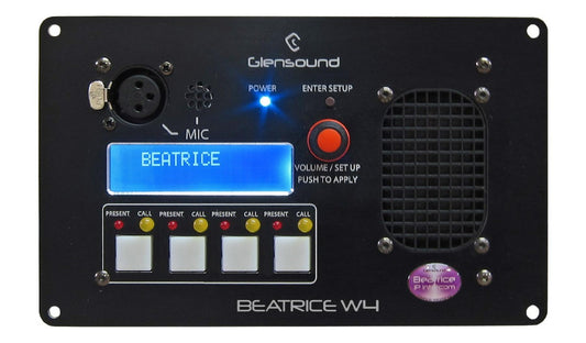 Glensound Beatrice W4 | Wall or Desk Mounting Beatrice Intercom Position
