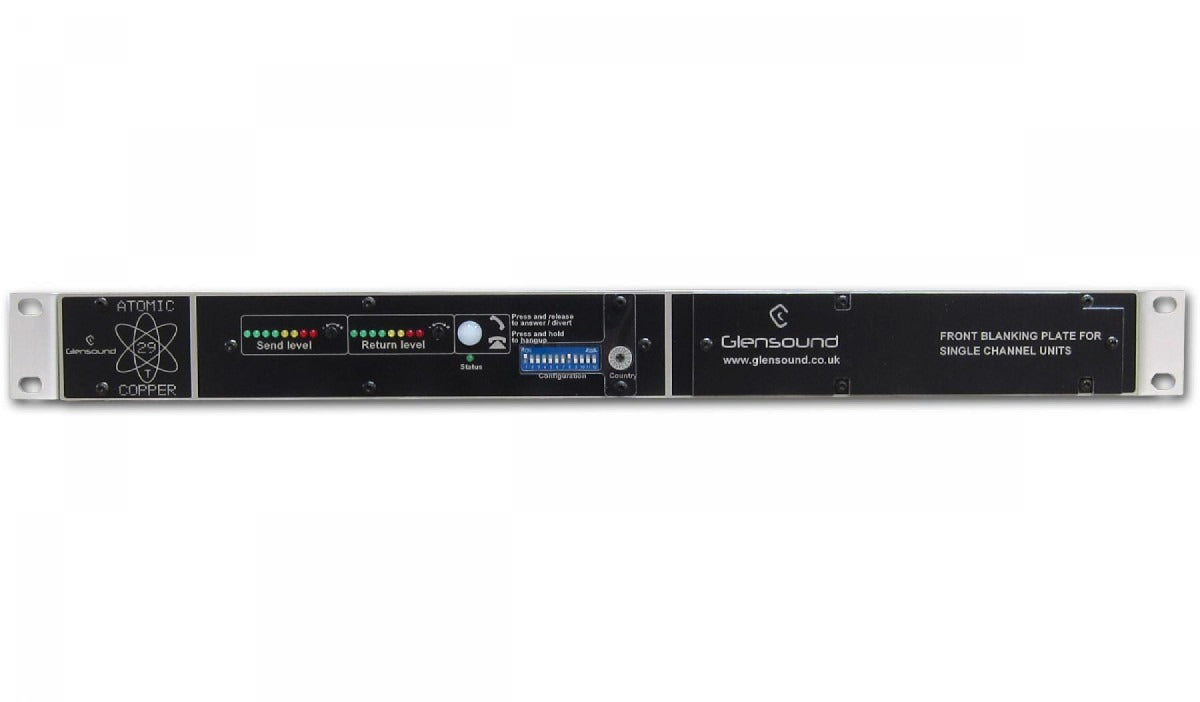 Glensound COPPER 29/S | Single Rack Mount Digital Telephone Hybrid