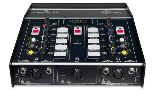 Glensound CU001 Dante V1 | Three Commentator Unit With Analogue I/O & Dante