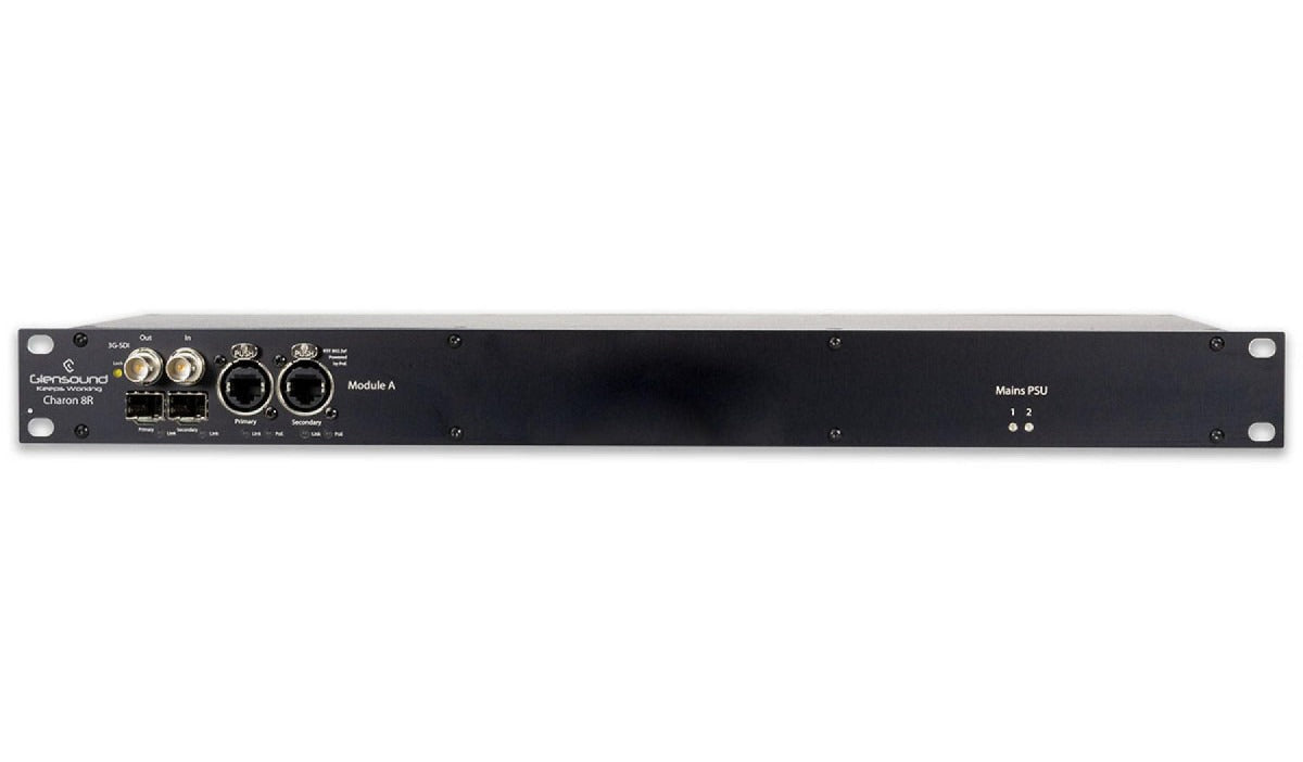 Glensound Charon 8R1 | Rack Mount 8 Channel Dante/SDI embedder de-embedder