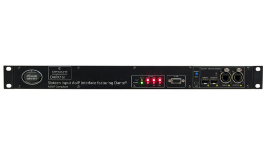 Glensound DARK16I | 16 Analogue Inputs To DANTE/ AES67 networks