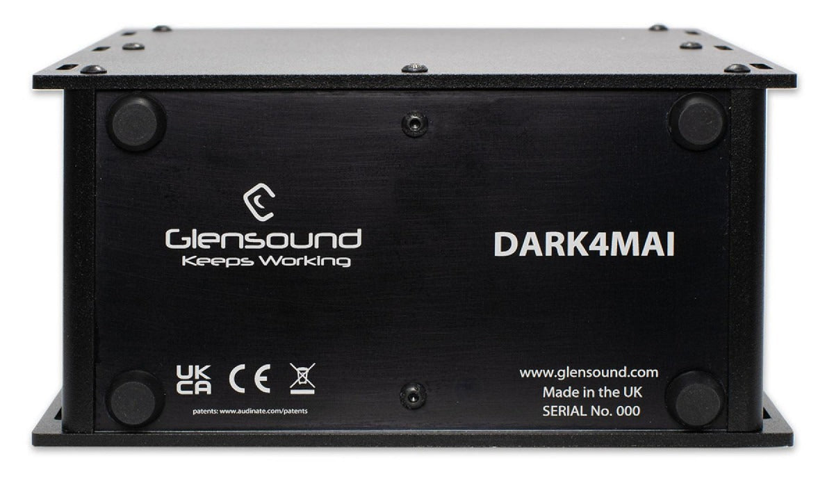 Glensound DARK4MAI MkII | 4 Input Mic Amp for Dante/ AES67