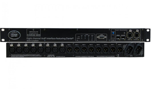 Glensound DARK88 MKII | Audio Network 8 Input, 8 Output Break Out Box