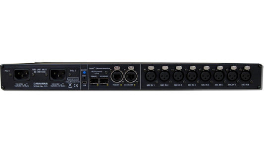 Glensound DARK8MAIR | 8 Channel Dante/ AES67 Microphone Amplifier