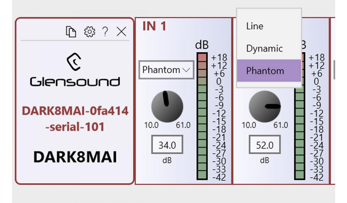 Glensound DARK8MAI MKII | 8 Input Mic Amp for Dante/ AES67