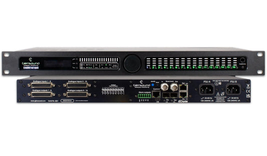 Glensound DARKDAWN 1616M | 16 in 16 out, analogue interface, with front panel control.