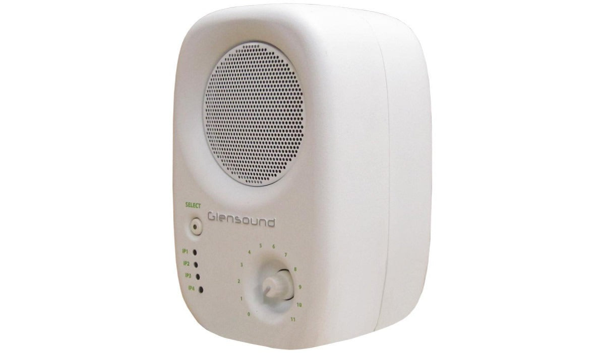 Glensound DIVINE WHITE | PoE Powered 4 Input Active DSP & Network Controlled Loudspeaker. Remote control with grouping.
