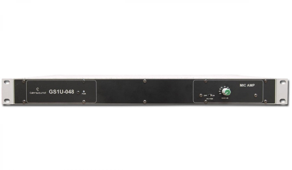 Glensound GS-1U048 | Single Rack Mount Mic Amp