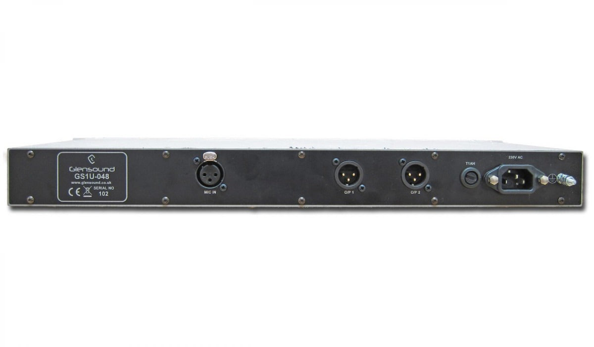 Glensound GS-1U048 | Single Rack Mount Mic Amp