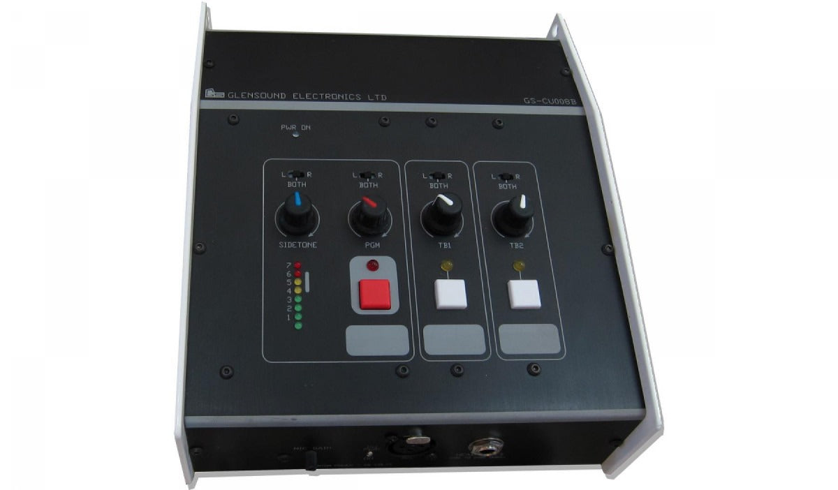 Glensound GS-CU008/B | Single Commentators Box With Two Talkback Circuits