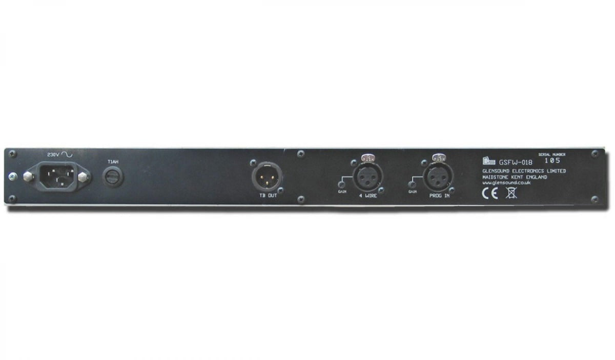 Glensound GS-FW018 | Single Channel Four Wire Subrack With IFB