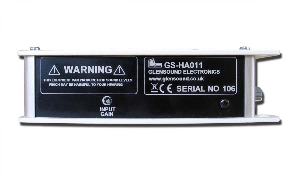 Glensound GS-HA011 | Single Input Headphone Amplifier With Input Gain Adjust & Transformer Balanced Inputs