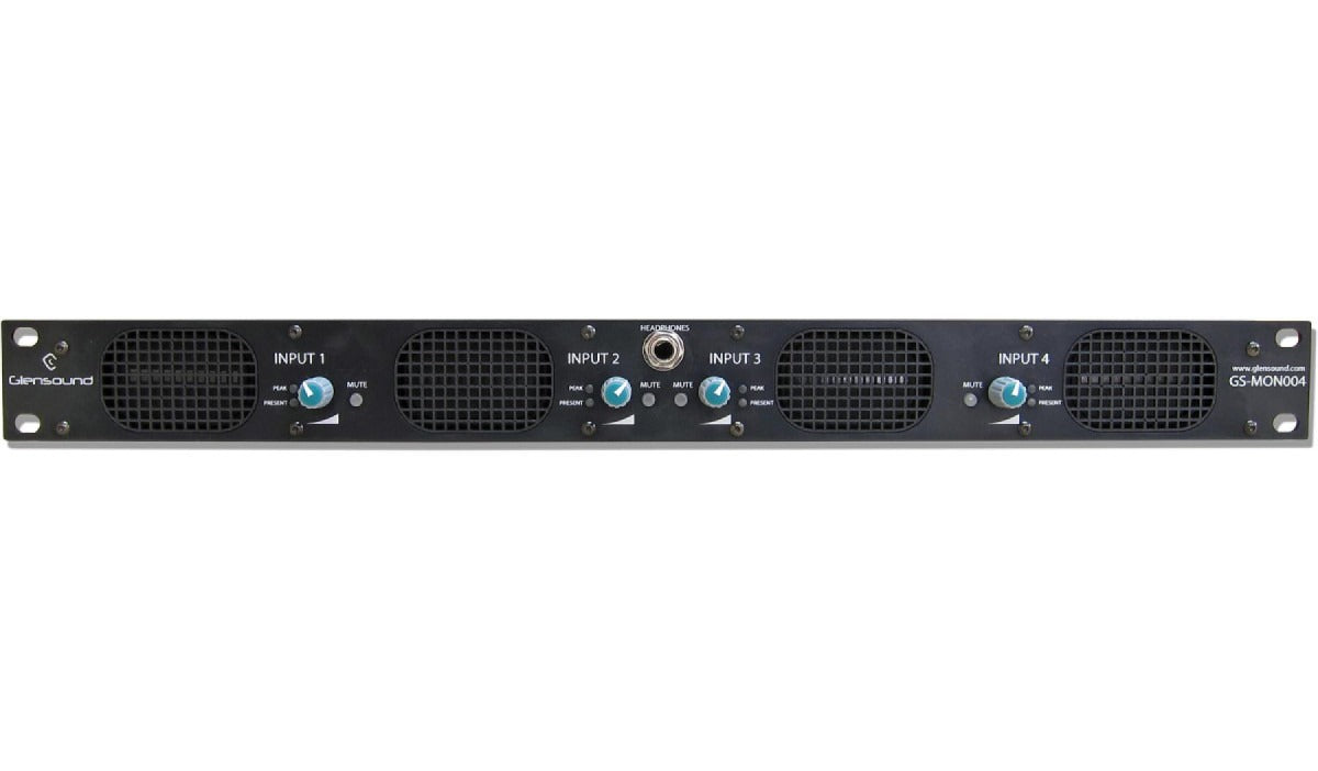 Glensound GS-MON004 | 4 Loudspeaker 19" 1RU Audio Monitor