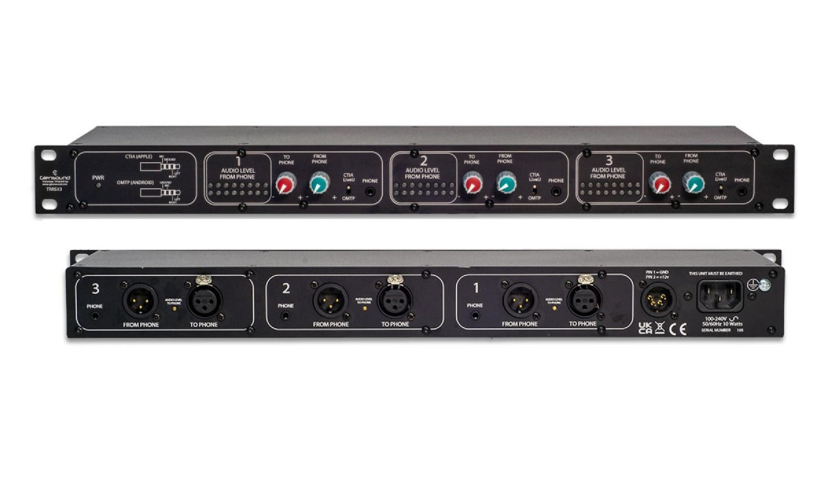 Glensound GS-TRRS/X3 | Mono Audio Interface For Three Mobile Phones