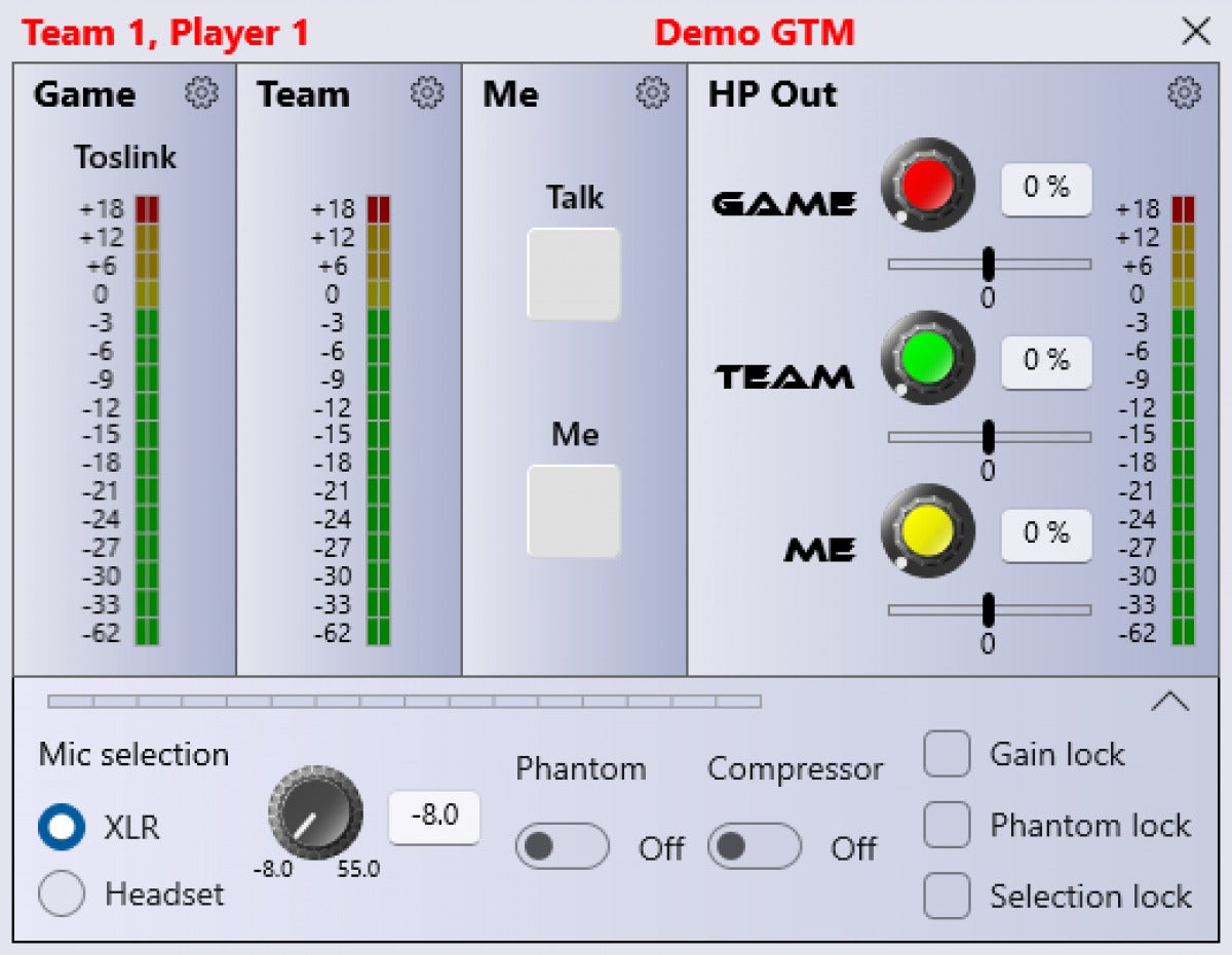 Glensound GTM | eSports Gamers Interface