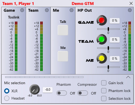 Glensound GTM | eSports Gamers Interface