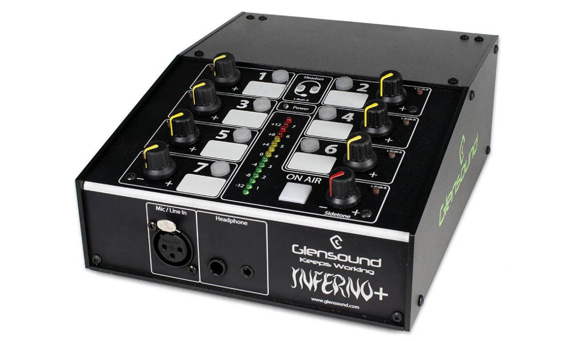 Glensound INFERNO PLUS | Single Commentator's Box With Additional Analogue Outputs