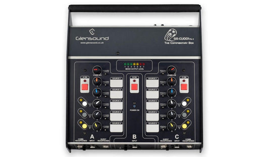 Glensound INFERNO/R | Three Commentator Unit With Analogue I/O & Ravenna