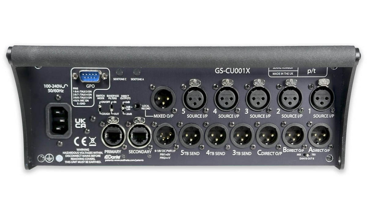 Glensound INFERNO/R | Three Commentator Unit With Analogue I/O & Ravenna