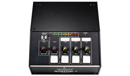 Glensound MINFERNO/3 | Single Commentator's Box For Dante Audio Networks Plus Analogue Mic Outputs