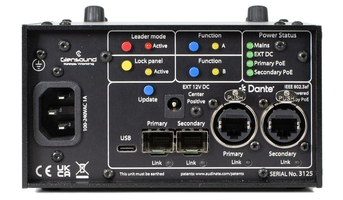 Glensound NSA16 | Dante/AES67 Inline Network Signal Adjuster