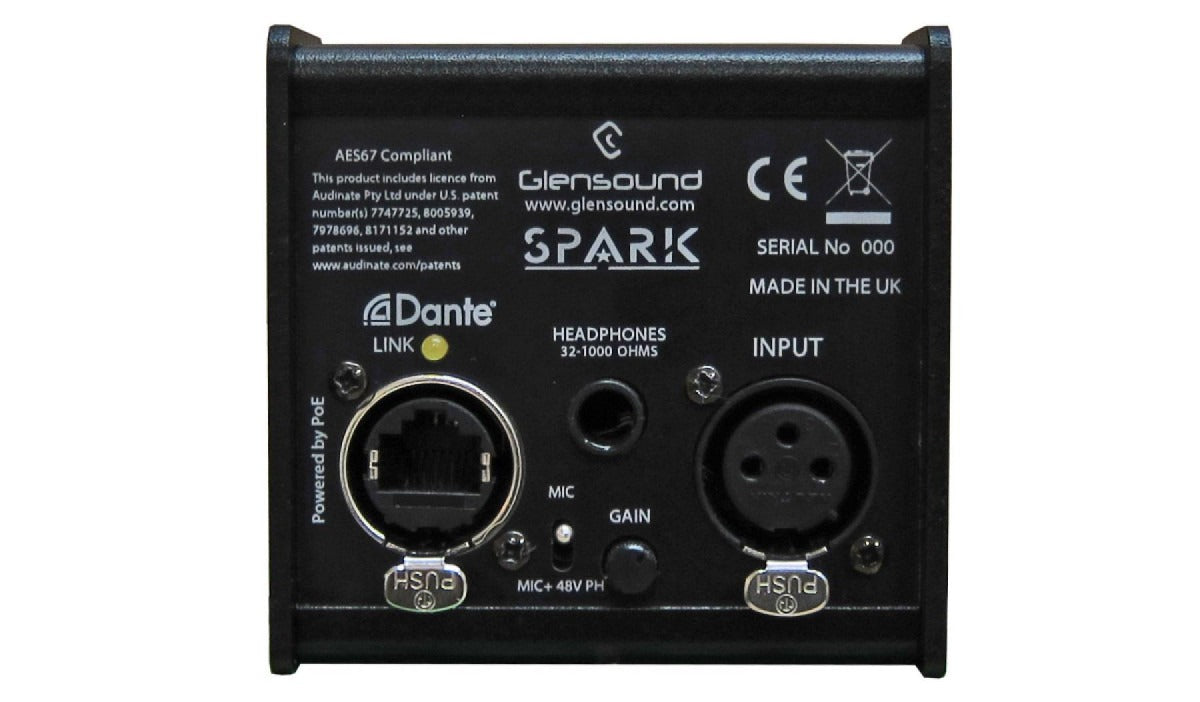 Glensound SPARK 2 | Sub Compact Single User Commentary With 2 Talkback Channels