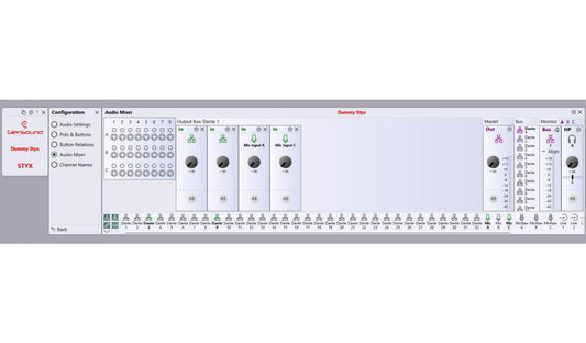 Glensound STYX MIXER | Audio Mixer for Dante/AES67 audio networks