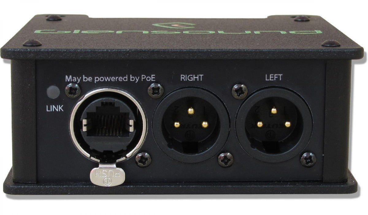 Glensound VIRGIL OB | Dante/ AES67 Headphone Amplifier With Local Analogue Outputs