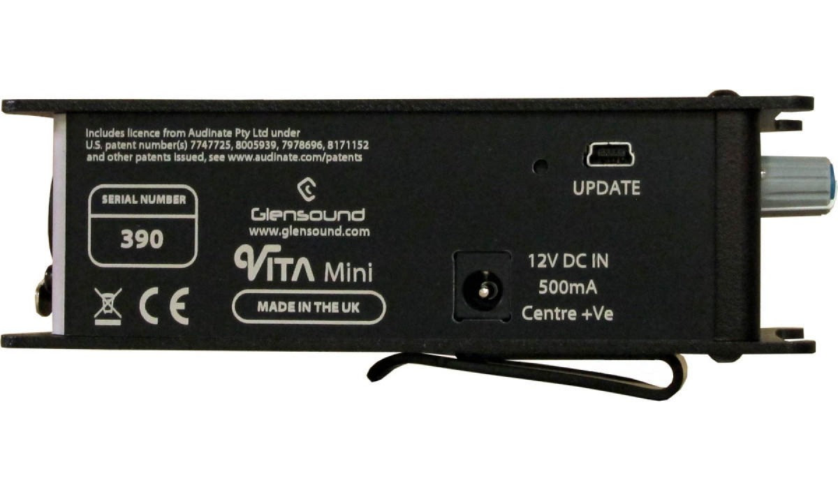 Glensound VITA MINI /3F | Compact Dante Beltpack Commentary Unit With Talkback