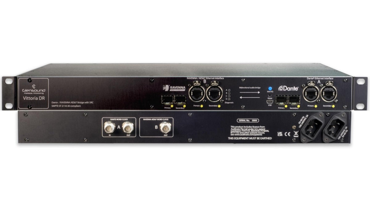 Glensound VITTORIA DR | Dante To Ravenna Network Bridge