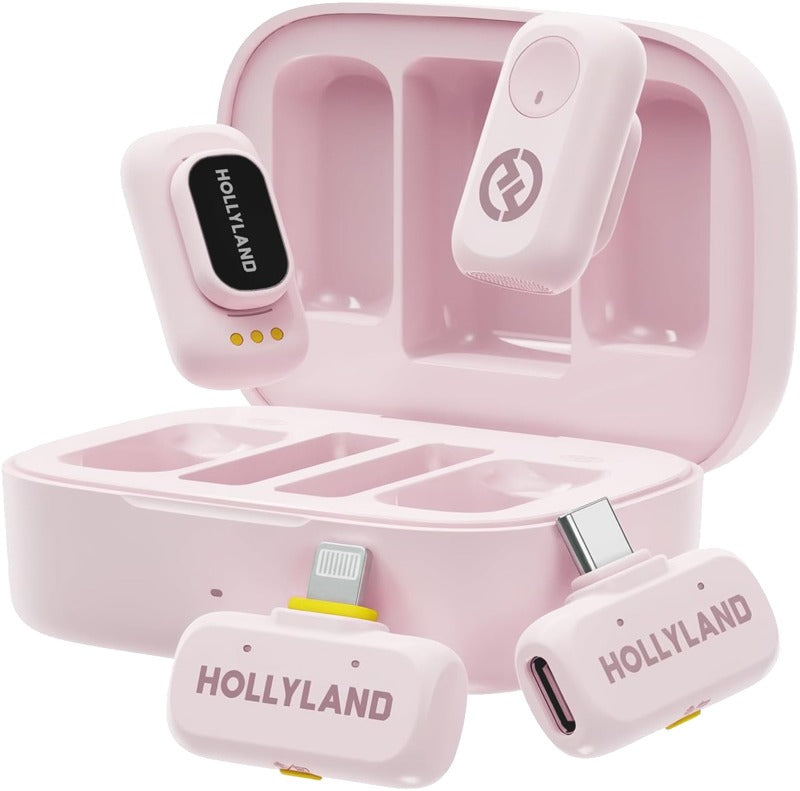 Hollyland LARK A1 Combo Cloud Pink, with USB-C+ Lightning