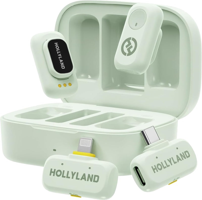 Hollyland LARK A1 Combo Mint Green, with USB-C+ Lightning