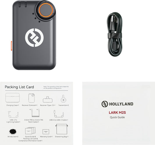 Hollyland LARK M2S Camera Receiver (Space Gray) Fit for Lark M2S