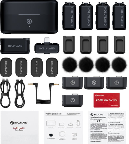 Hollyland LARK MAX 2 Combo 4-Person Version with Camera RX + USB-C RX