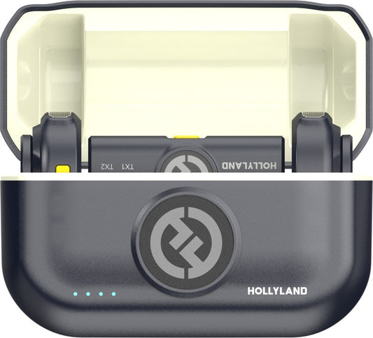 Hollyland Lark M2 USB-C - Wireless Lavalier Microphone with USB-CPlug (Duo,Shine Charcoal)
