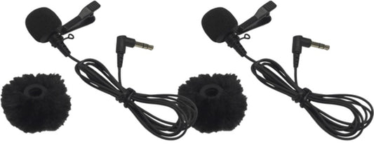 Hollyland Omnidirectional Lavalier Microphone (Black 2-Pack) for Lark Max 2