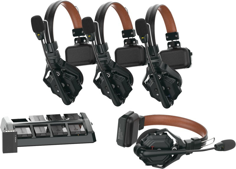 Hollyland Solidcom C1 Pro Wireless Intercom System with 4 ENC headsets