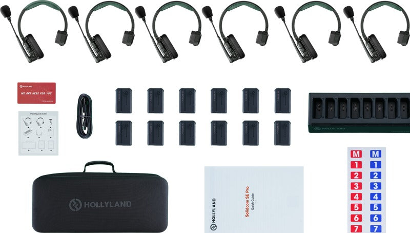 Hollyland Solidcom SE Pro- 6 Person Noise Cancelling Headset Intercom