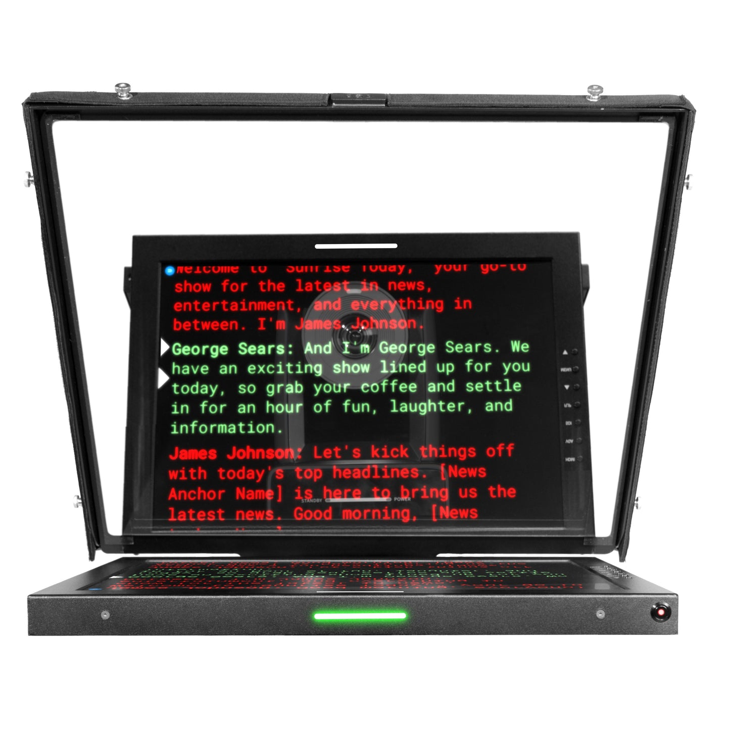 Ikan 19″ Widescreen PTZ 3G-SDI Teleprompter, Tripod & Dolly Turnkey