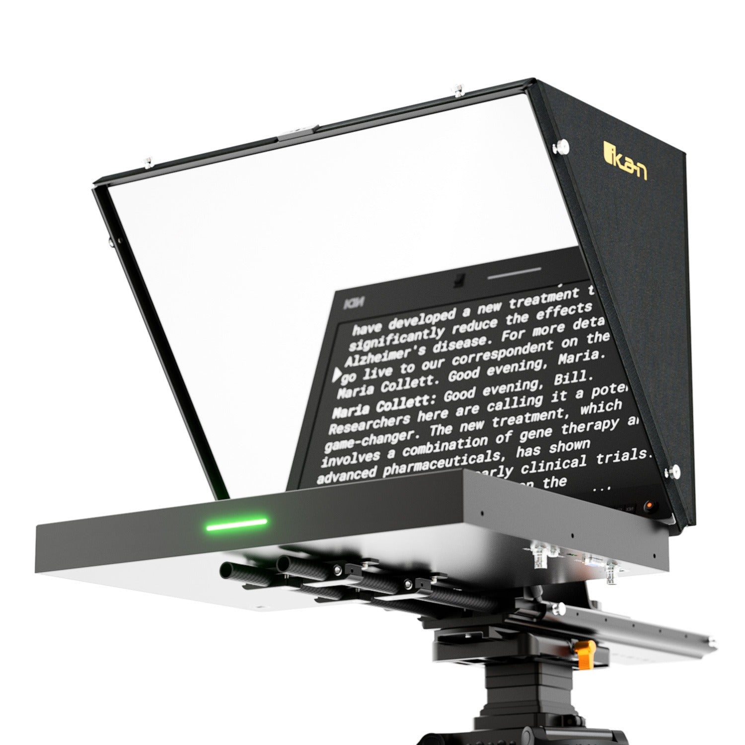 Ikan Aura™ 19″ POE++ Teleprompter w/ Full NDI Encoding/Decoding & IP Tally Light