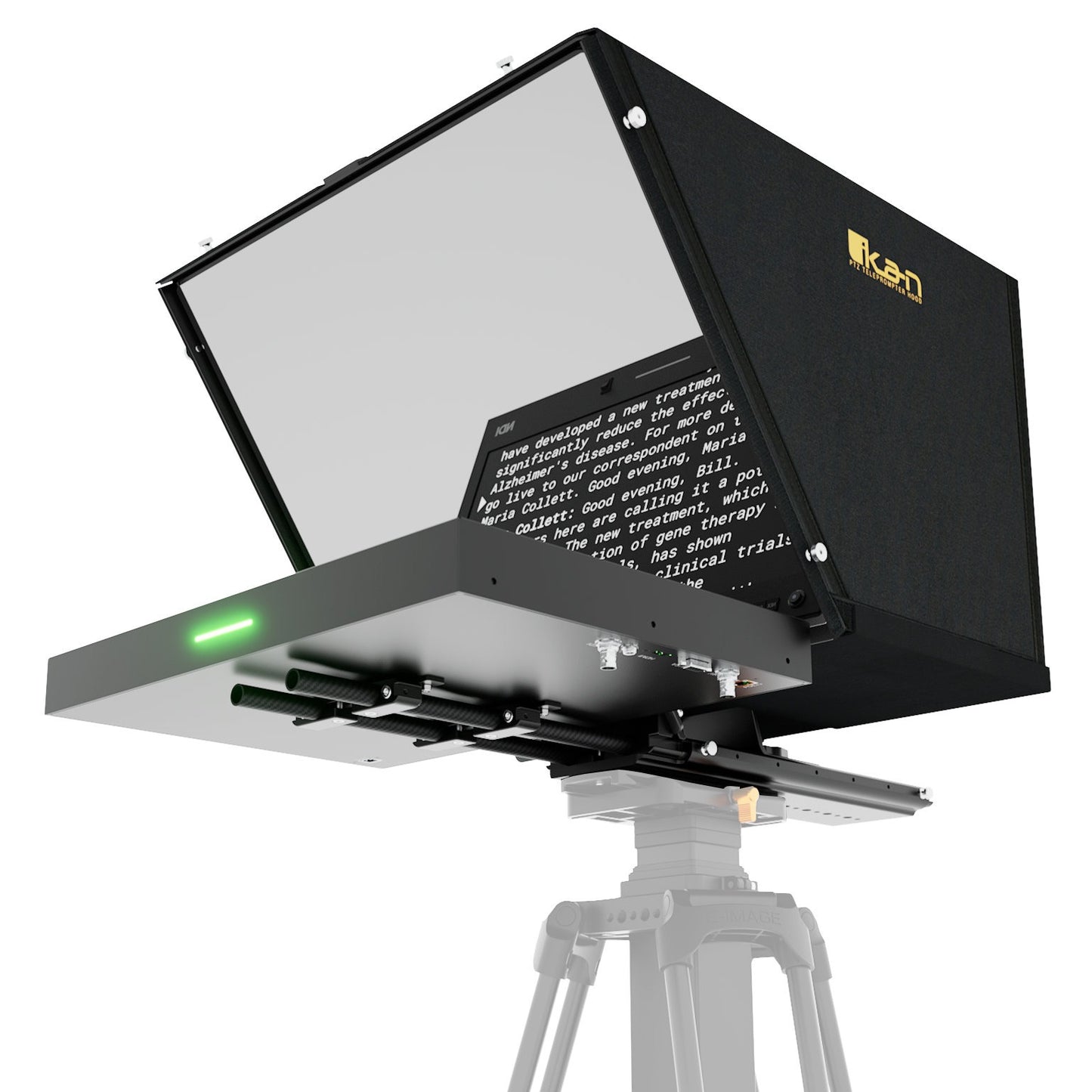 Ikan Aura™ 19″ PTZ POE++ NDI Teleprompter w/ Full NDI Encoding/Decoding & IP Tally Light
