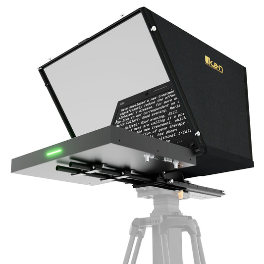Ikan Aura™ 19″ PTZ POE++ NDI Teleprompter w/ Full NDI Encoding/Decoding & IP Tally Light