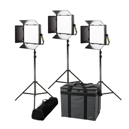 Ikan Lyra 1 x 1 Bi-Color 3-Point Studio Panel Soft LED Light w/ DMX Control
