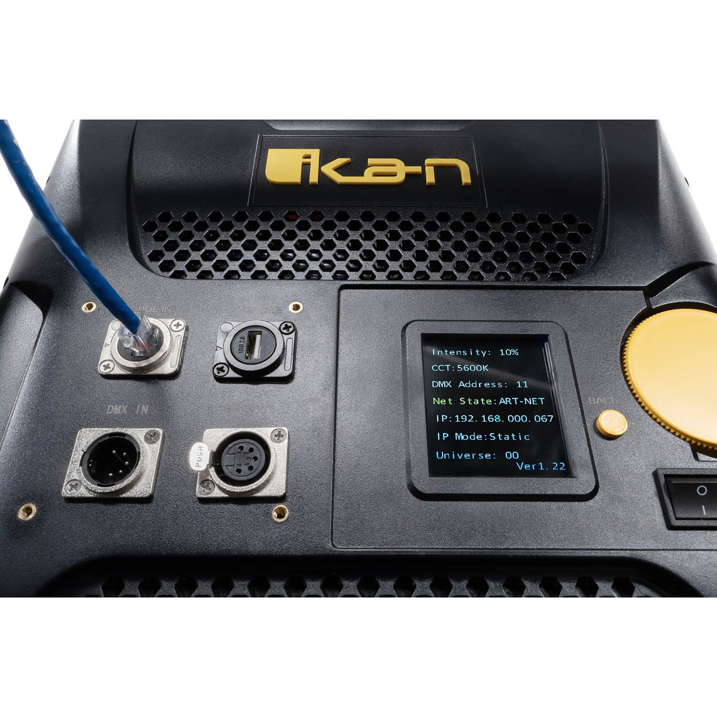 Ikan Lyra POE 1×1 Bi-Color Studio Panel Soft LED Light w/ ArtNet and sACN DMX