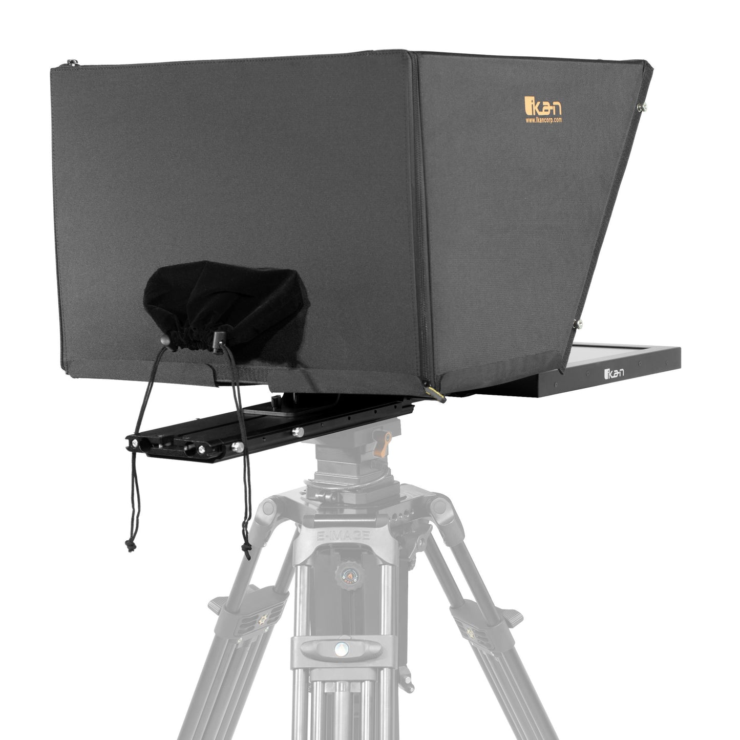 Ikan Professional 19 in. High Bright PTZ Teleprompter w/ Widescreen Tally SDI Monitor & Travel Kit